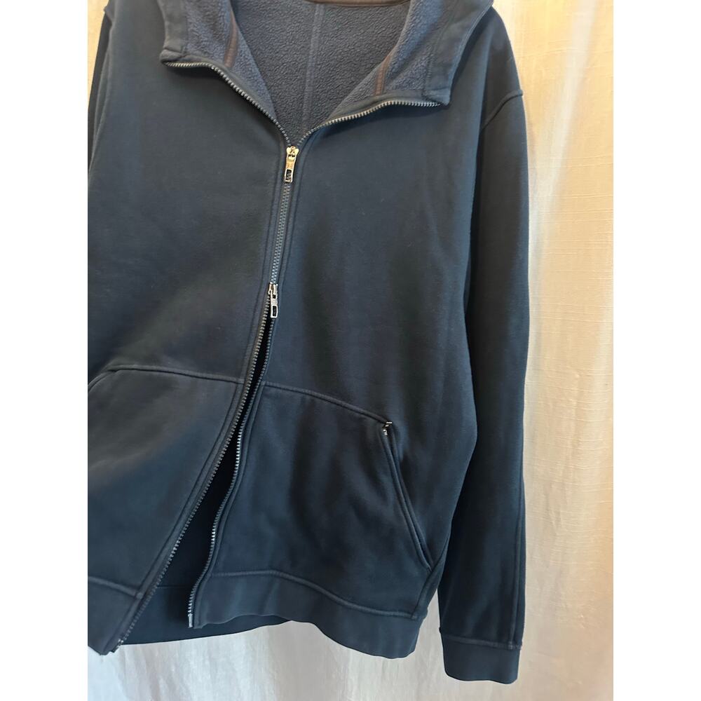 Lululemon Ritual Jacket Mens Nocturnal Teal Blue Full Zip Hoodie 2 Way Zipper XL - Picture 8 of 11